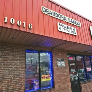 the front of the store