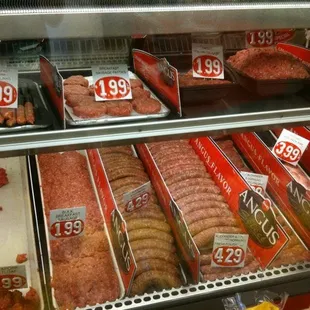 a display of meat