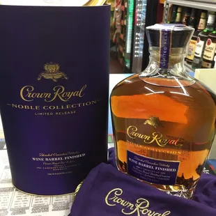 Crown Royal Noble Collection #WineBarrelFinished #LimitedRelease #CrownRoyal #BlendedCanadianWhisky #FineDeLuxe