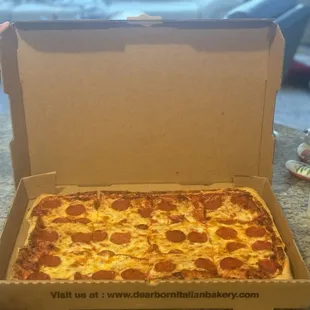 Large pizza with halal pepperoni