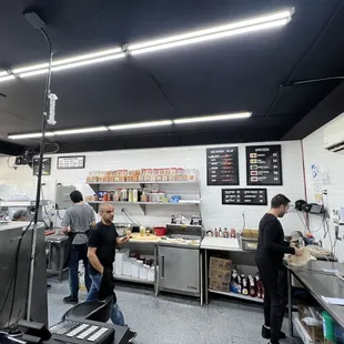 customers in the kitchen