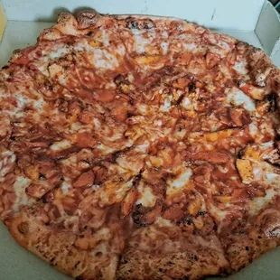 BBQ chicken pizza