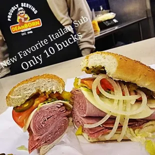 a roast beef sandwich