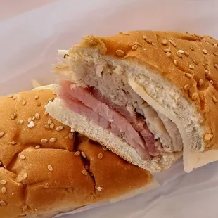Spiral ham with turkey sub