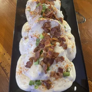 Biscuits and gravy. Sere we all day, every day! Yum!