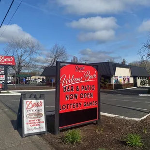 a sign for a restaurant