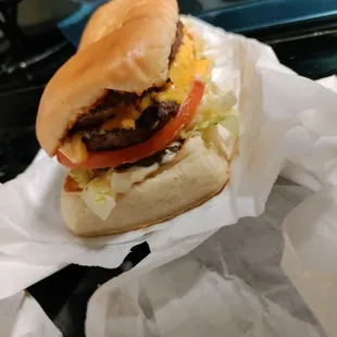 Long Cheeseburger (Double)