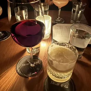 Red blend and the Golden Hour Fizz