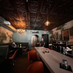 We got there at Happy Hour so it wasn't busy yet.