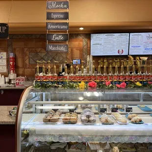a display of pastries