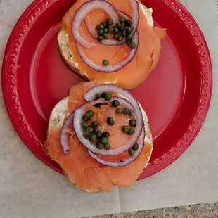 Lox &amp; Cream Cheese bagel