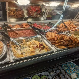 a variety of food items