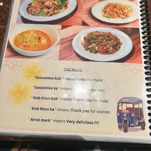 menu, pasta