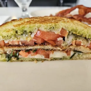 Grilled Caprese sandwich
