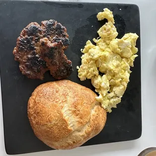 Breakfast Plate w/Sausage and a Biscuit