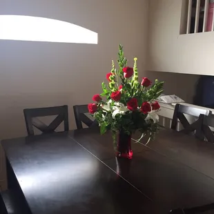 Anniversary flowers.