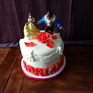 Beauty and the Beast birthday cake.