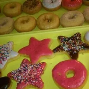 a variety of doughnuts