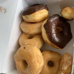 a box of assorted donuts