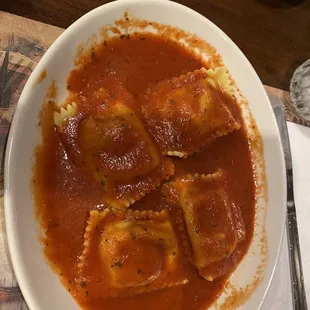 Meat ravioli