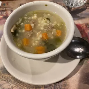 Wedding soup cup