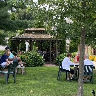 Gazebo with seating