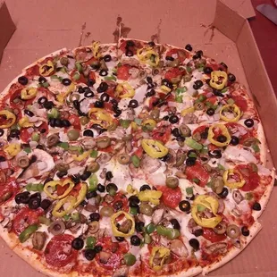 pizza, food