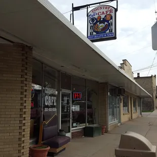 the outside of the store