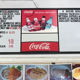 a menu for a restaurant