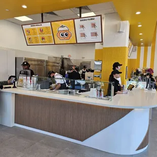 The far left is the cashier area