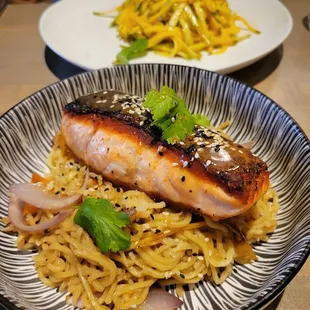 Miso Salmon and Mango Salad