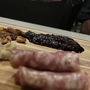 The Charcuterie board came with an order of tater tots and those TOTS were the BOMB!