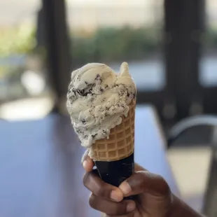 Cookies and cream/ waffle cone