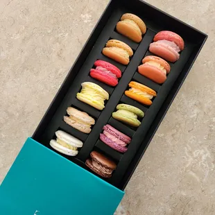 a box of macarons