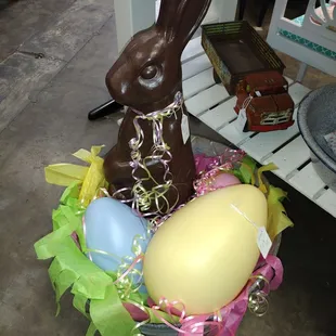 Super cute giant chocolate bunny!