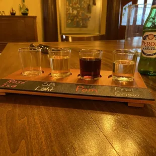 First flight... ooops, I drank the rose'