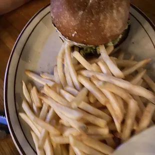Burger and Fries