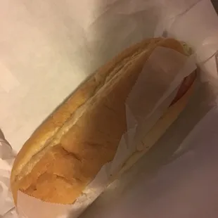 Italian hoagie. Full loaf.