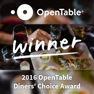 May 2016 Diners' Choice Best Outdoor Dining &amp; Neighborhood Gem!