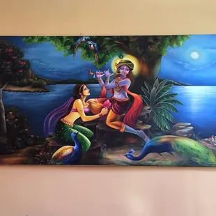 Artwork on the wall.