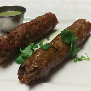 I just had an awesome lamb seekh kabab here at deccan spice.  Plus the mint was soo yummy..