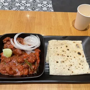 Chicken 65 and Rumali roti
