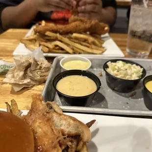 CHICKEN TENDERS and French fries that took over 30 minutes to get.