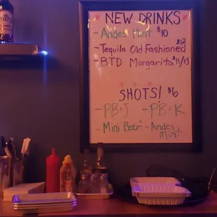 New drinks