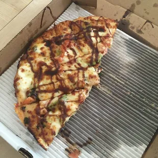 Basically their "medium" is any chain pizza's small.