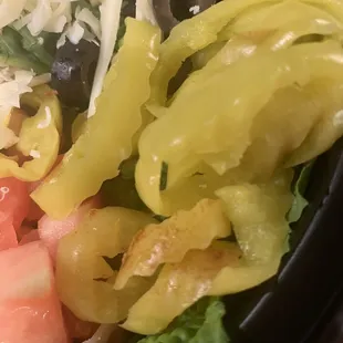 Had to remove the inedible banana peppers.