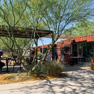 Outside seating