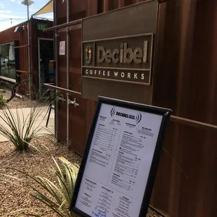 Menu and front