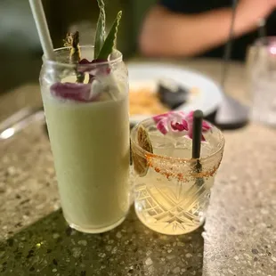 Pina colada and margarita