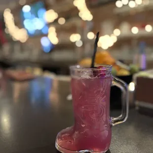 The Stocking (rum, port, pineapple, jasmine syrup, lime)